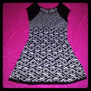 Taylor brand sweater style fit and flare dress